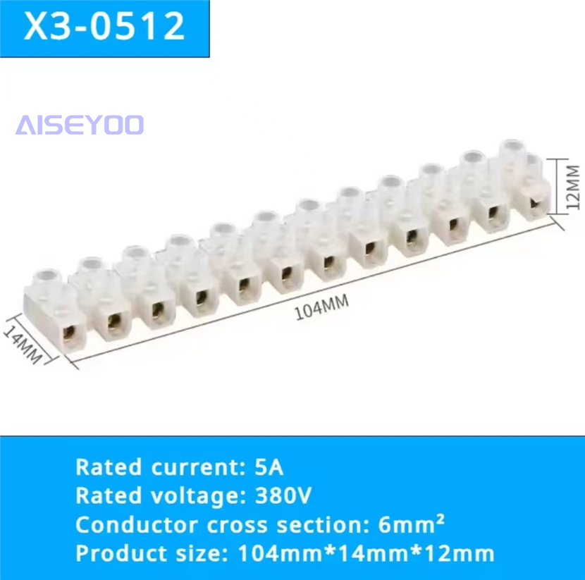 X3尼龙接线端子X3系列接线排100A大电流接线柱 电线连接器塑料接线柱快速接线器详情10