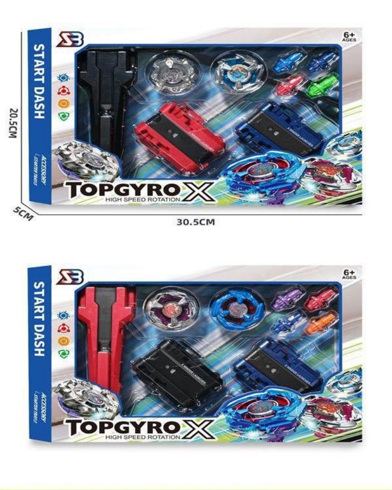 Handhandle + big tire ruler launcher *2+ gyro *2+ gyro foot *4 diversión descompresión ocio rotary alloy gyro accesorios juguetes para niños details Picture