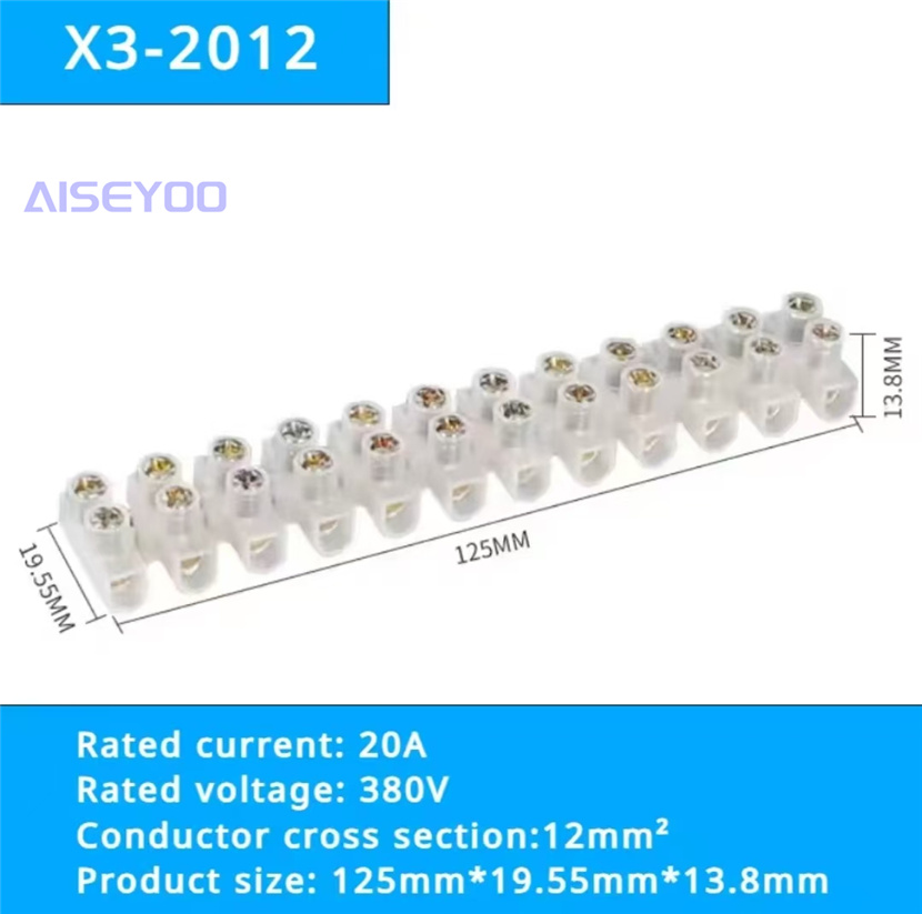 X3尼龙接线端子X3系列接线排100A大电流接线柱 电线连接器塑料接线柱快速接线器详情8