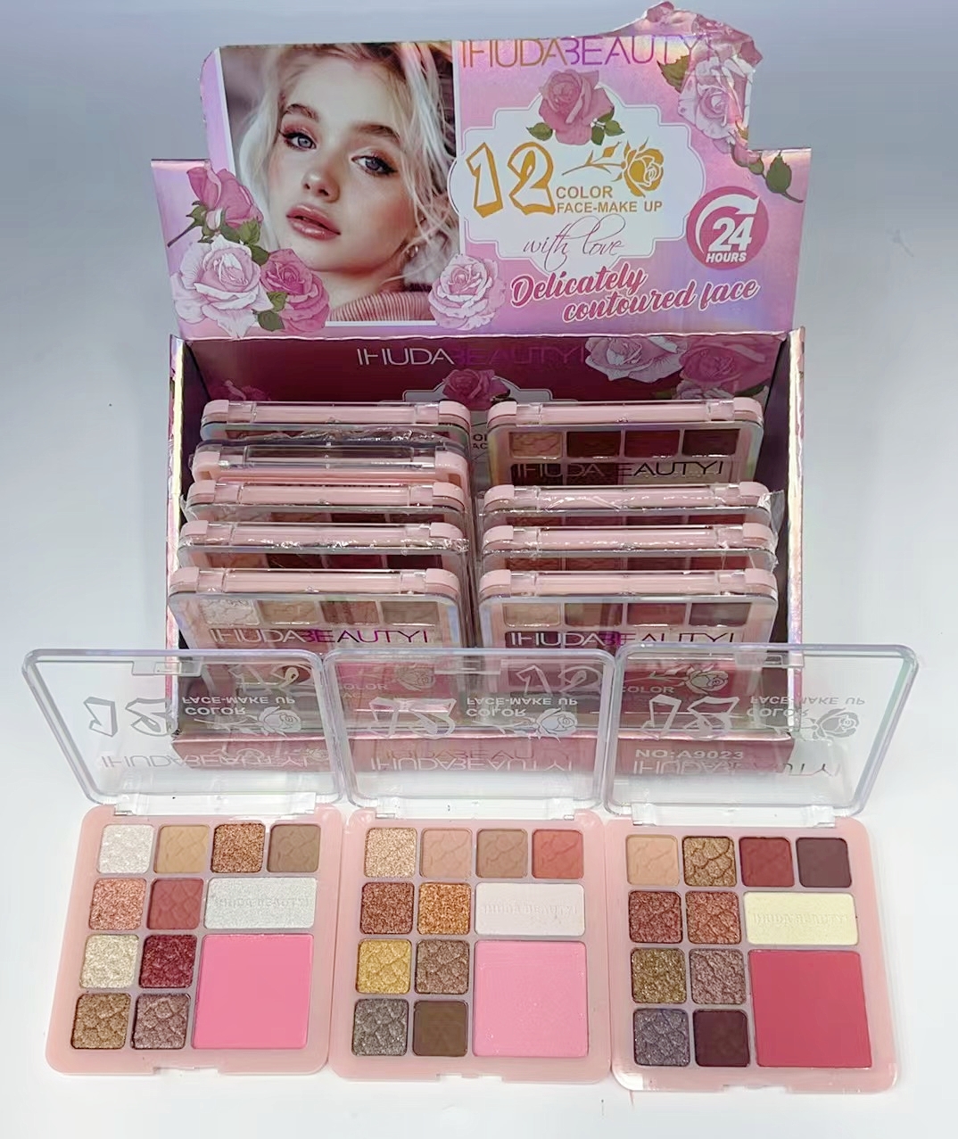 Custom non-faint 12 color eyeshadow and blush combination set earth color makeup eyeshadow pearl eyeshadow luyisi brand cross-border new eyeshadow tray 24 hours lasting cosmetics manufacturers direct sales full figure