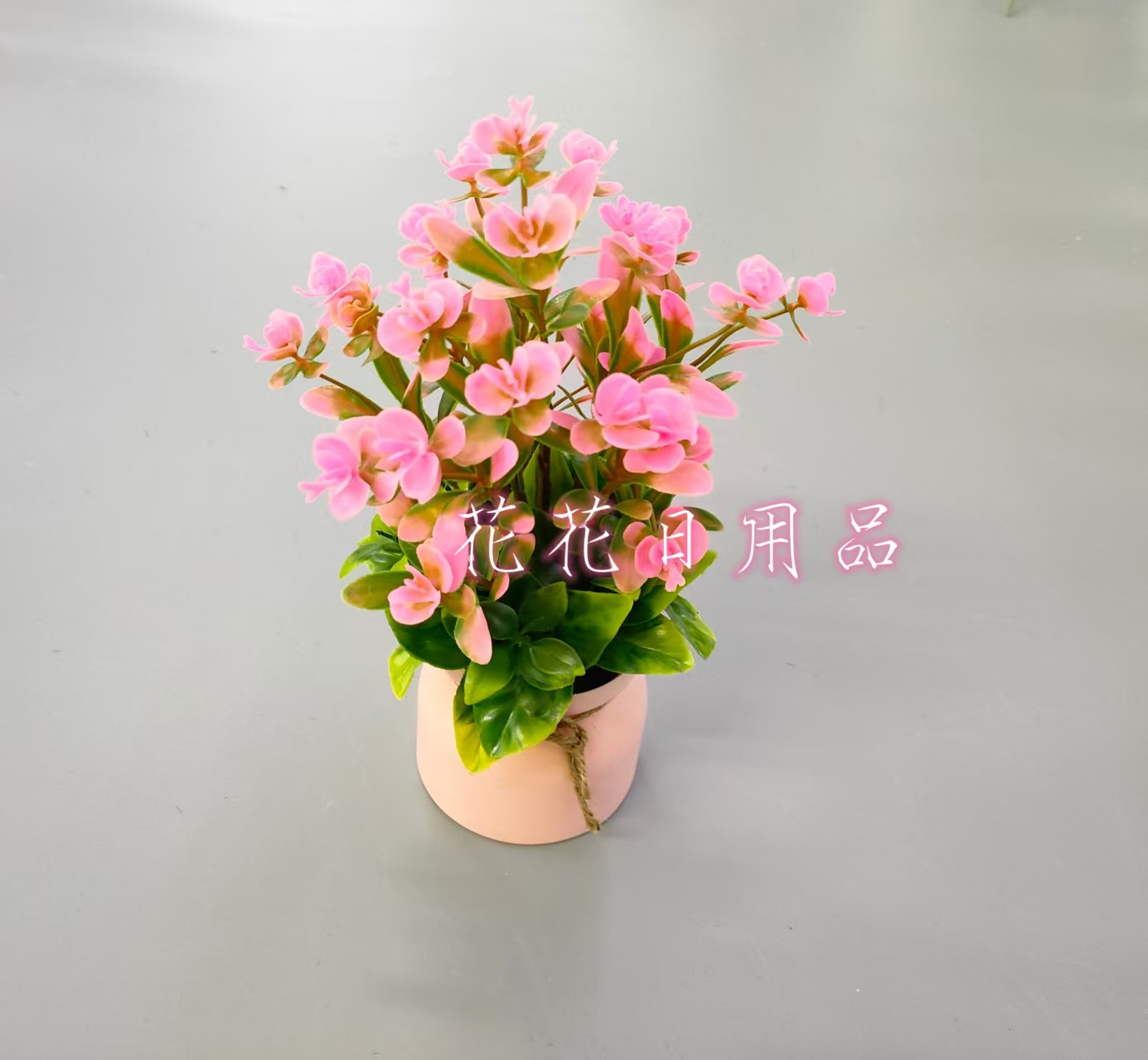 Artificial flower fake flower bonsai color plastic pot plastic phalaenopsis decorative items details Picture