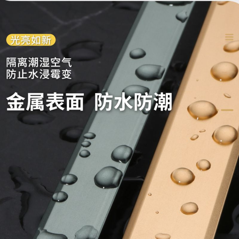 格林泓 【源头工厂】铝合金T型条木纹嵌入式t型金属压条背景电视墙装饰铝条装饰收边条详情3