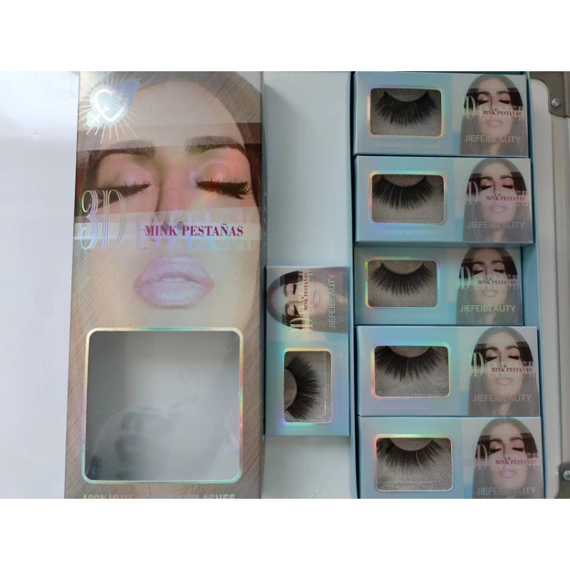工厂 ABBYSHOP 纤维 柔软 自然 交叉浓密 假睫毛 外贸1