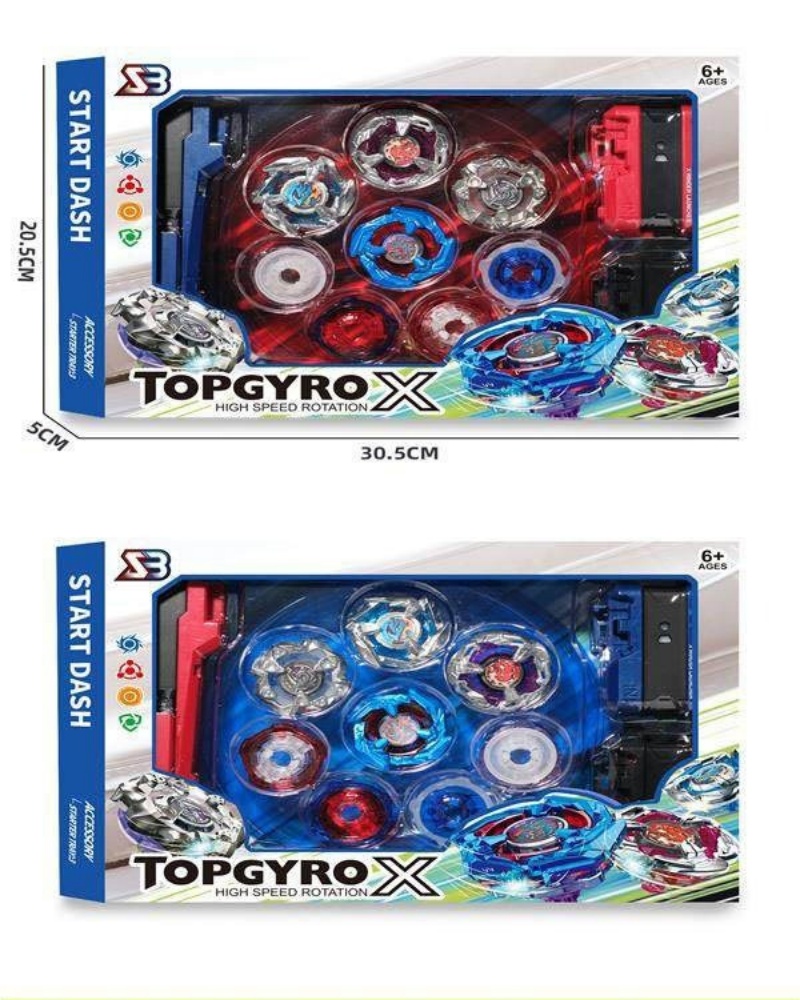Handle + large scale transmitter *2+ gyroscope *4+ gyroscope feet *4+ gyroscope disk fun and relaxing rotating alloy gyroscope accessories for children's toys details Picture