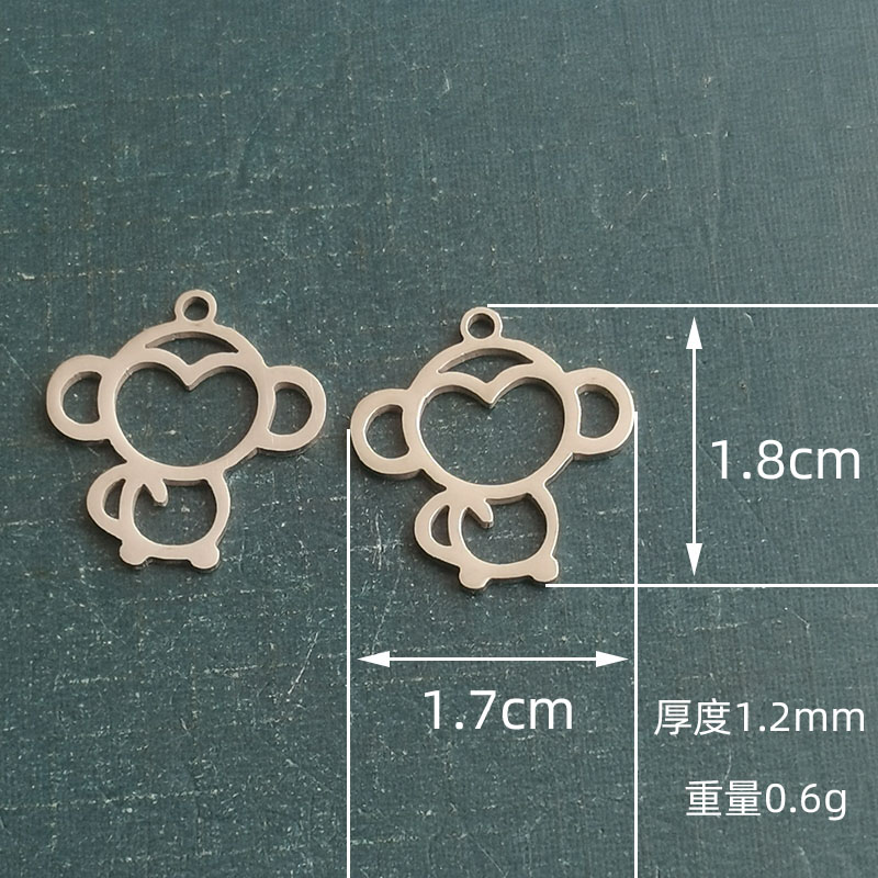 跨境外贸动物十二生肖猴子男士挂件创意礼物手链吊坠DIY饰品配件详情图2