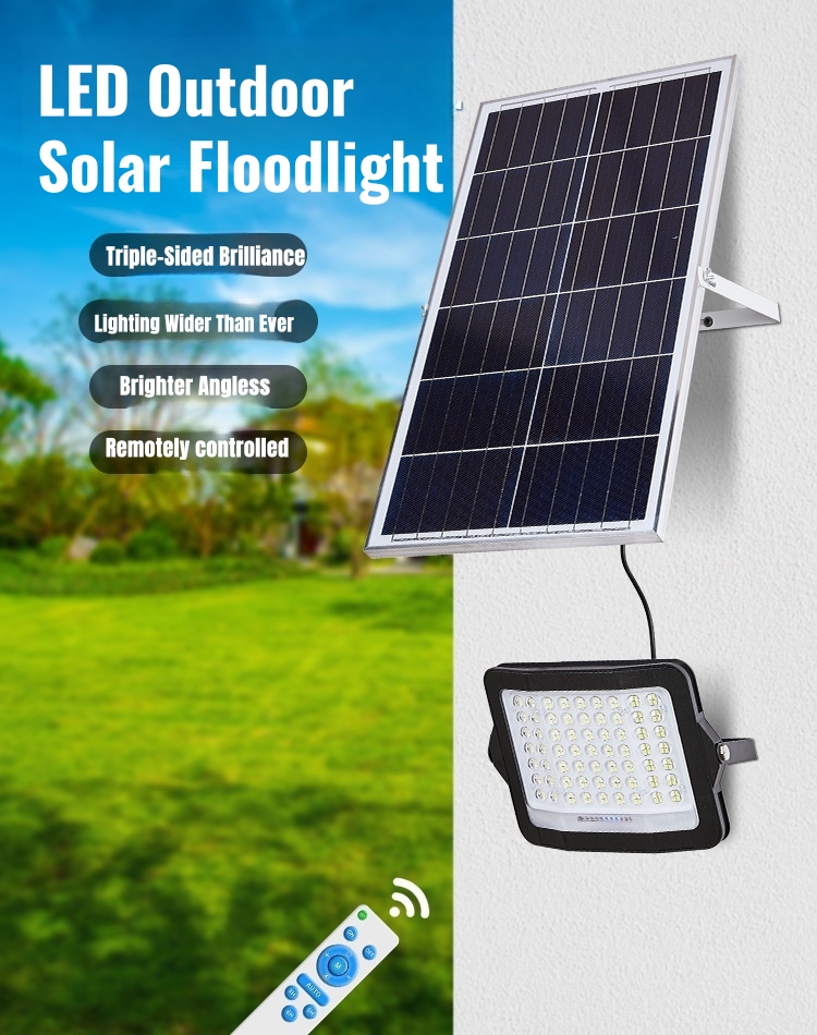 New Arrivals Three Sides Luminous MARCH Aluminum&ABS Floodlight 100w 200w 300W 500W1000W LED Solar Flood Light undefined