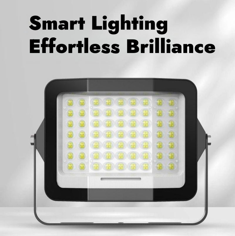 New Arrivals Three Sides Luminous MARCH Aluminum&ABS Floodlight 100w 200w 300W 500W1000W LED Solar Flood Light details Picture