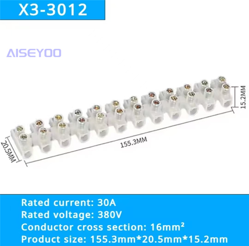X3尼龙接线端子X3系列接线排100A大电流接线柱 电线连接器塑料接线柱快速接线器详情9