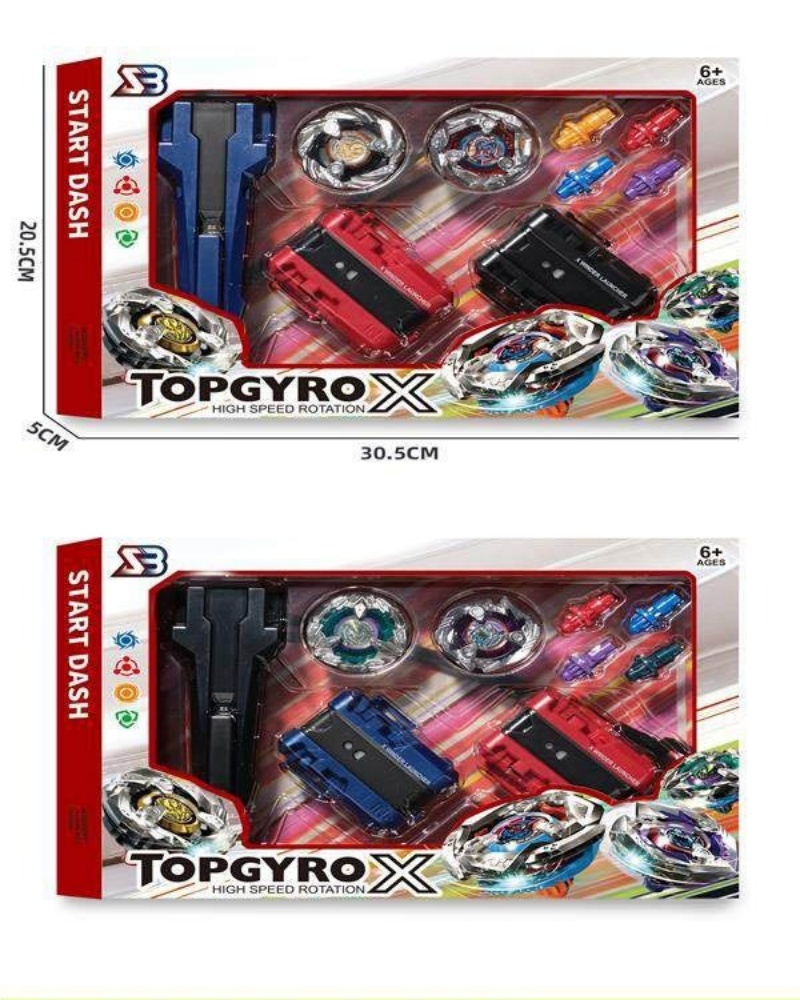 Handhandle + big tire ruler launcher *2+ gyro *2+ gyro foot *4 diversión descompresión ocio rotary alloy gyro accesorios juguetes para niños