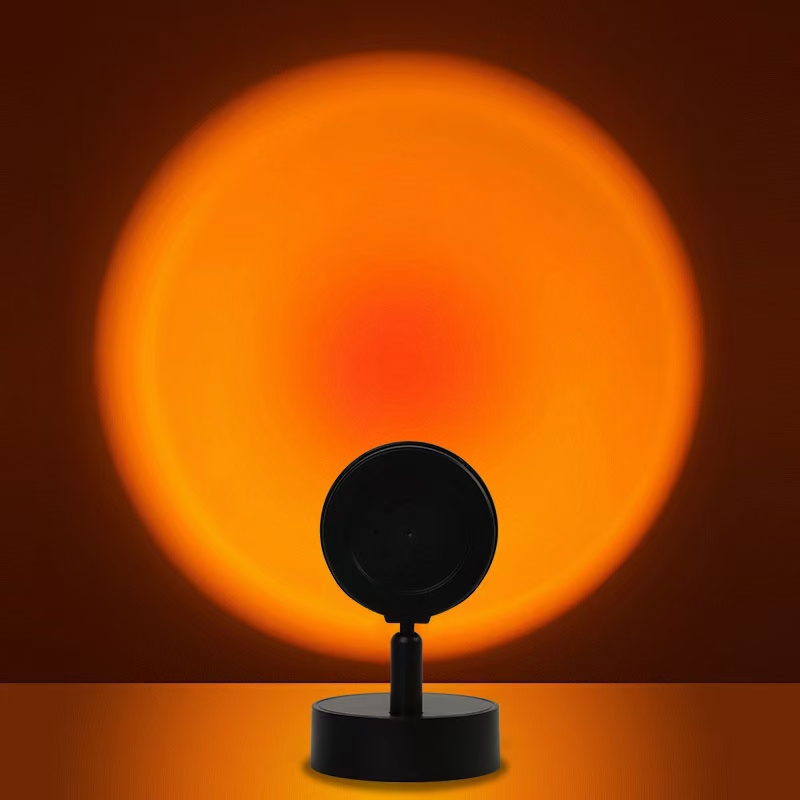 Wireless remote control charging sunset lamp, wall lamp, no wiring required, atmosphere bedroom, living room, background wall, decorative painting lamp Application Scenario