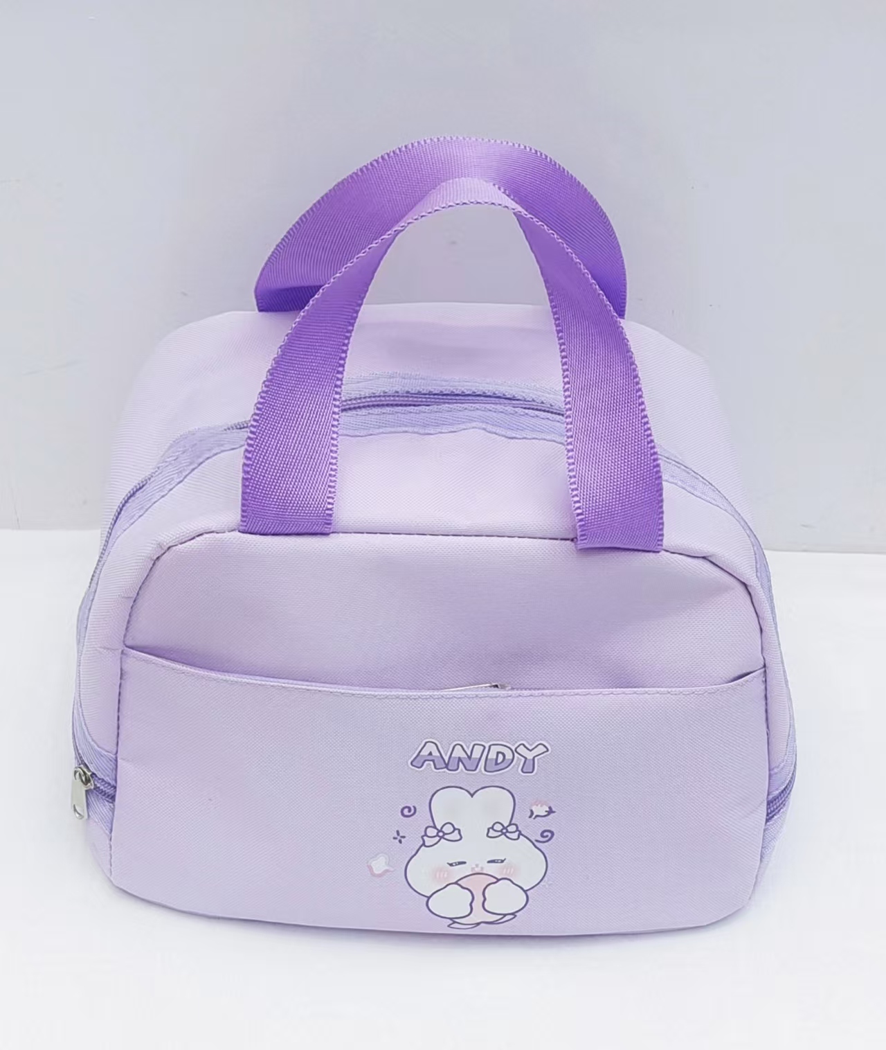 Student party large-capacity fashionable hand-held insulated bento bag, Oxford cloth bag with rice, office worker lunch bag Specification image