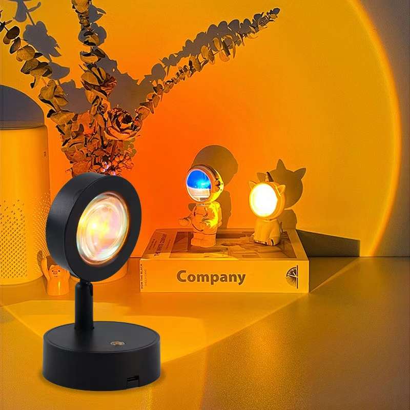 Wireless remote control charging sunset lamp, wall lamp, no wiring required, atmosphere bedroom, living room, background wall, decorative painting lamp pic 7