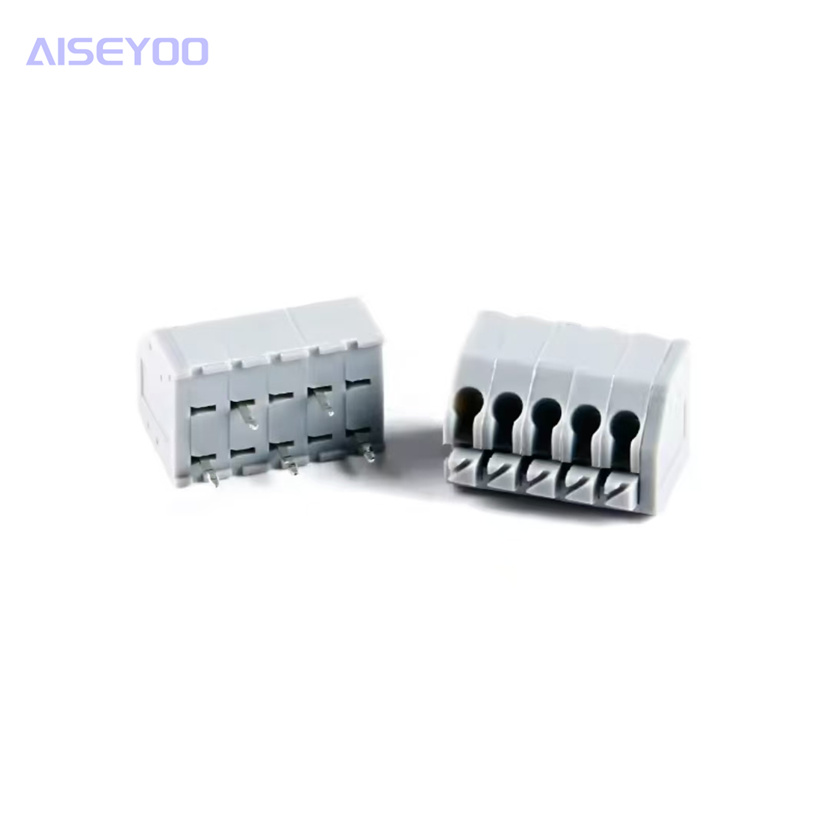 KF250-3.5-2/3/4/5/6/8P double-row through-hole 3.5mm pitch spring-type PCB terminal block Specification image