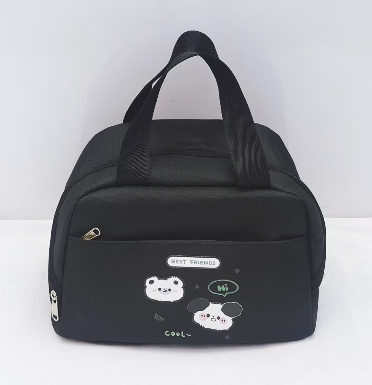 Student party large-capacity fashionable hand-held insulated bento bag, Oxford cloth bag with rice, office worker lunch bag