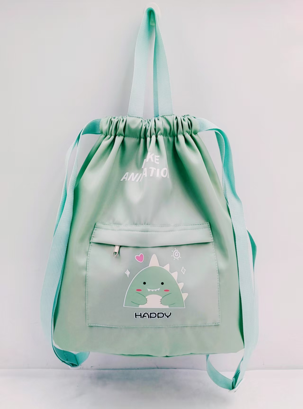 Large-capacity backpacks for spring outings, student schoolbags, men's and women's drawstring backpacks Application Scenario