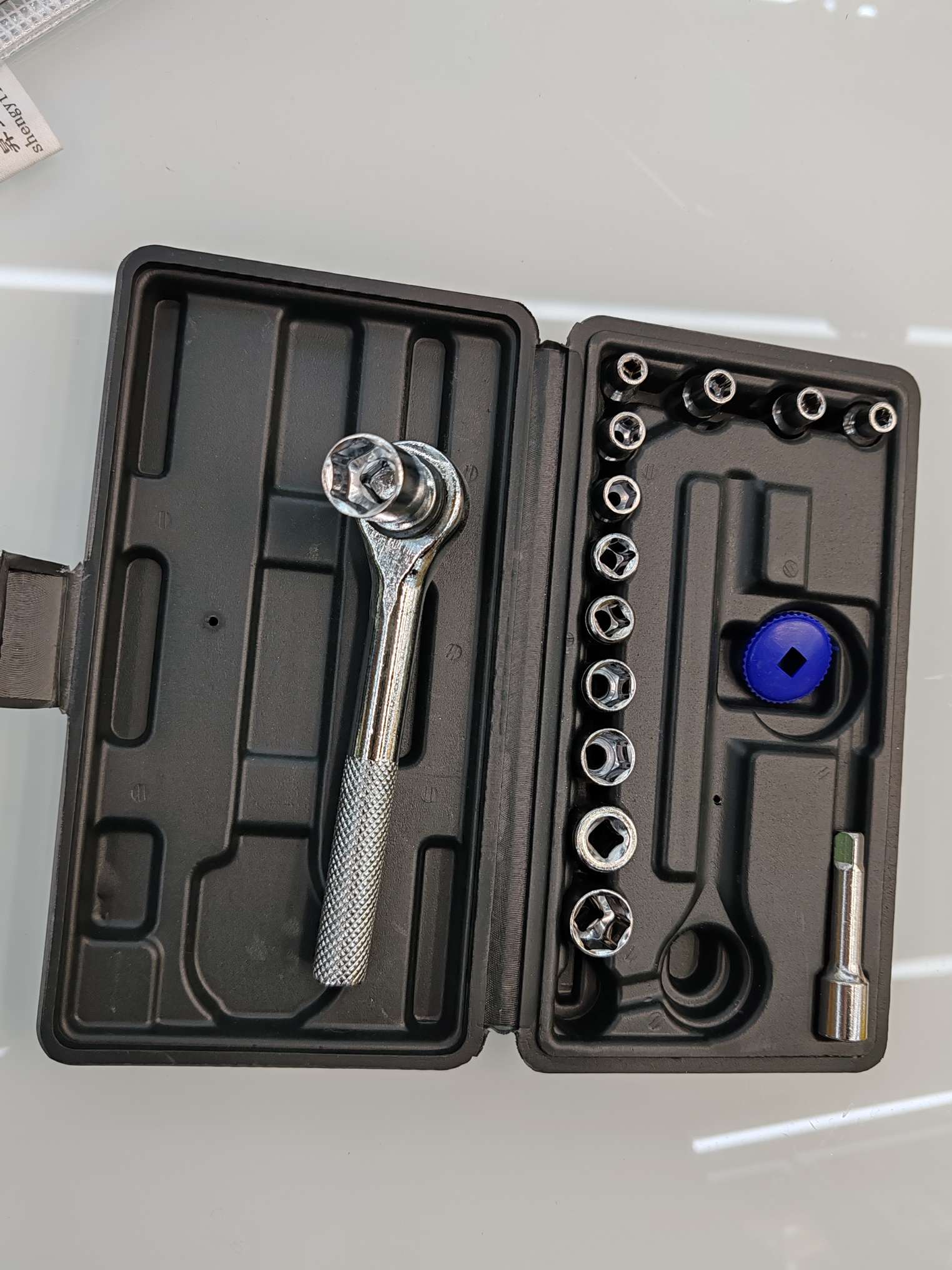 Portable motorcycle and car repair tool accessory small combination kit