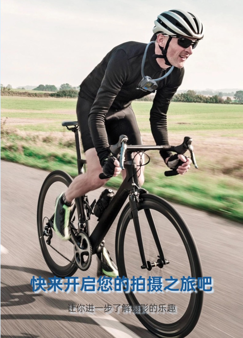 头戴式挂脖支架拍摄vlog视角运动相机手机挂脖支架详情8