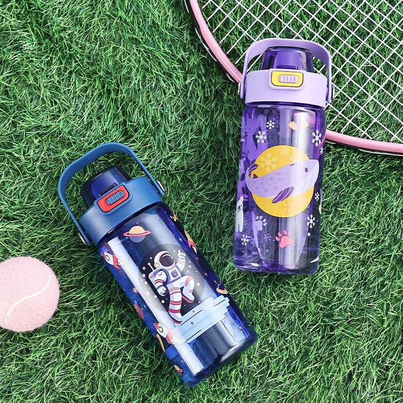 B70-9353TEMU Xiyin Amazon Cross-border Bestseller Children's cartoon portable spout water Cup is a convenient and portable cup Specification image