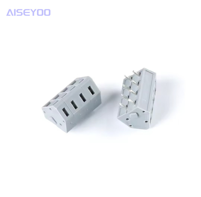 KF243A-5.0-2/3/4/5/6/8P double-row through-hole spring type terminal block Specification image
