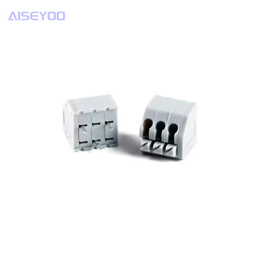 KF250-3.5-2/3/4/5/6/8P double-row through-hole 3.5mm pitch spring-type PCB terminal block details Picture