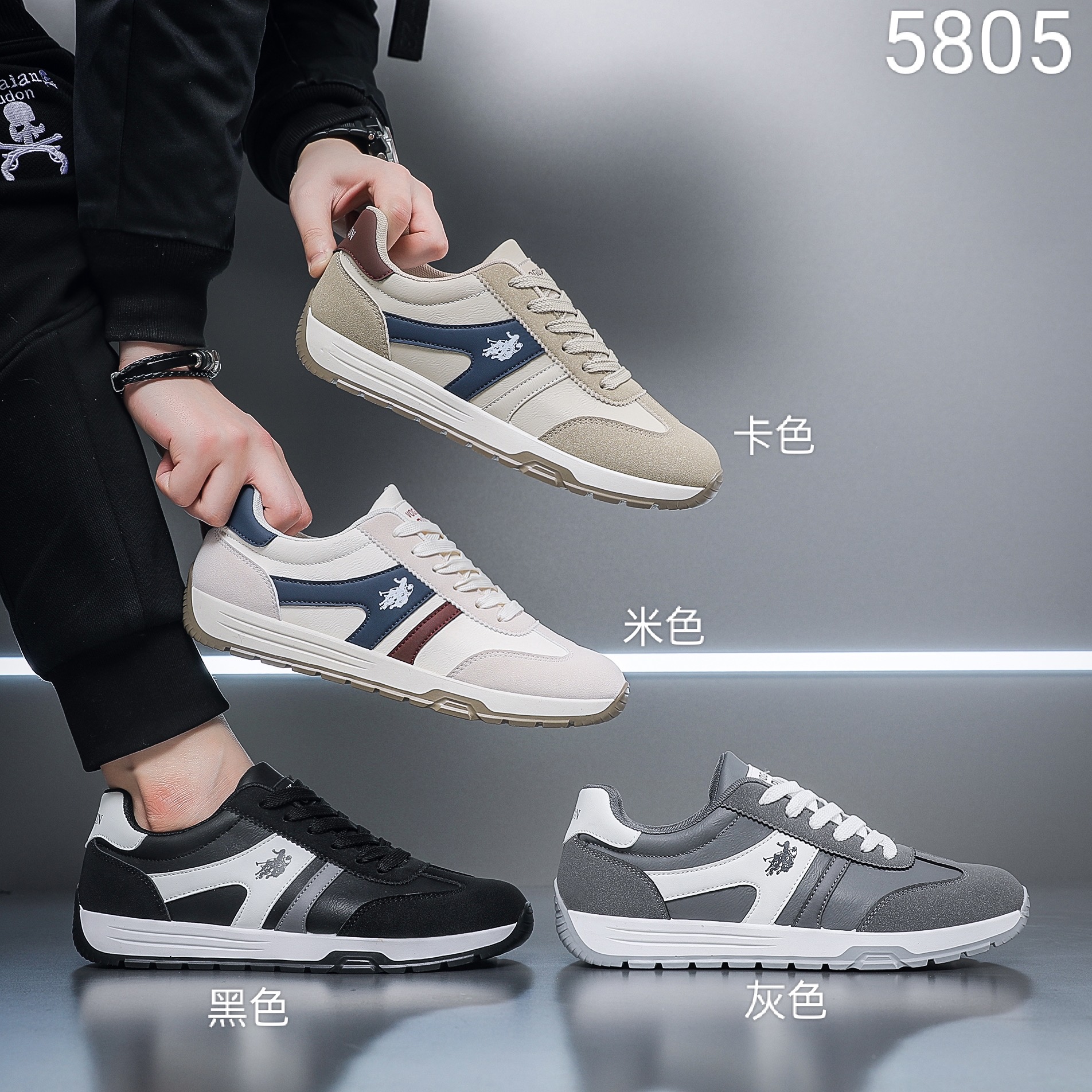 翻毛皮运动鞋 男鞋板鞋 2025外贸新款详情4