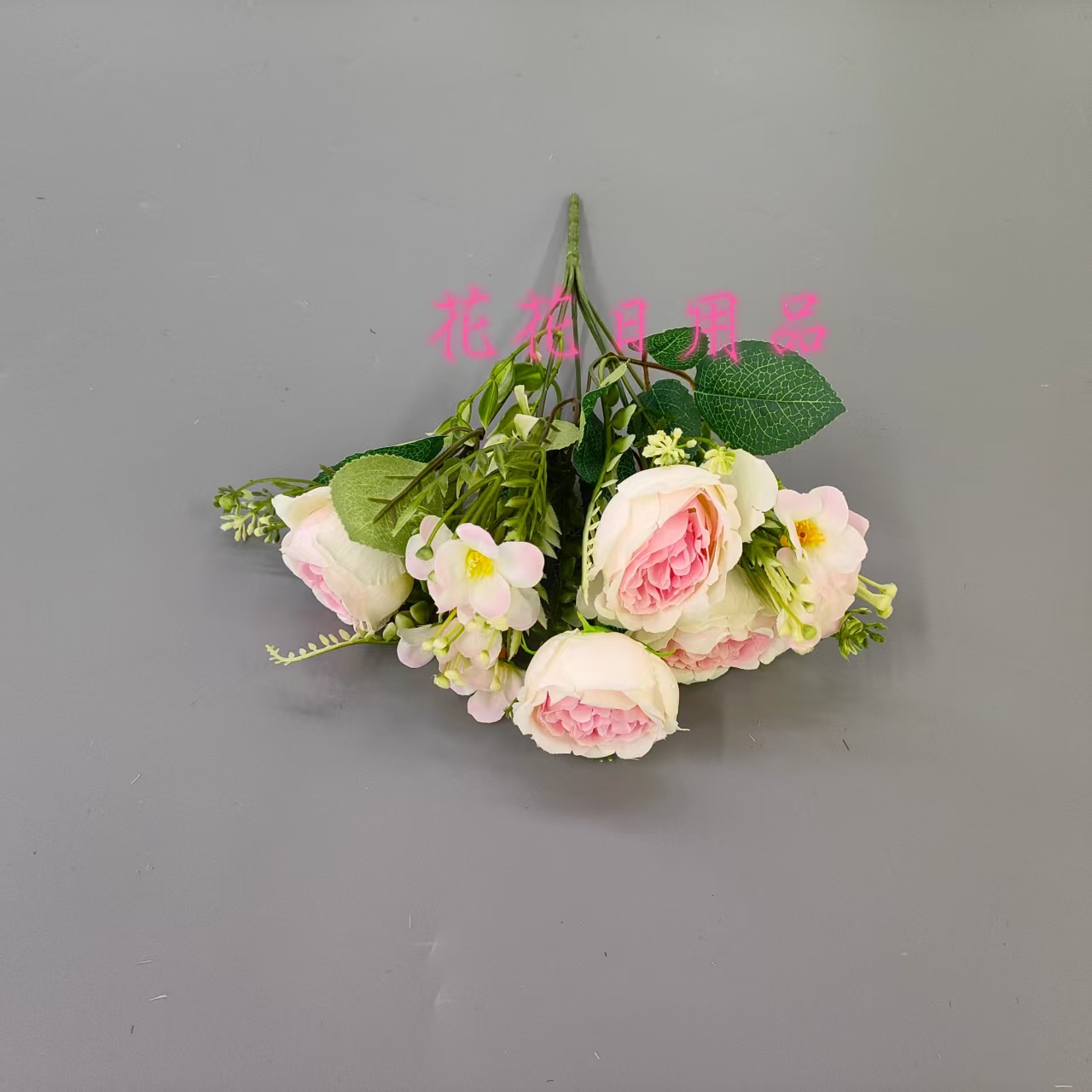 Artificial flower fake flower bonsai single peony flower vase wall hanging and other decorations details Picture