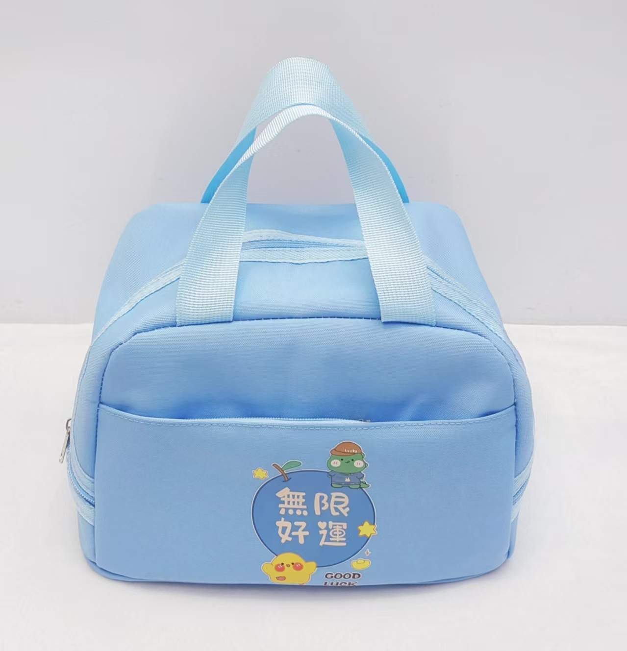 学生党大容量时尚手提保温便当包 牛津布袋带饭上班族午餐袋详情8