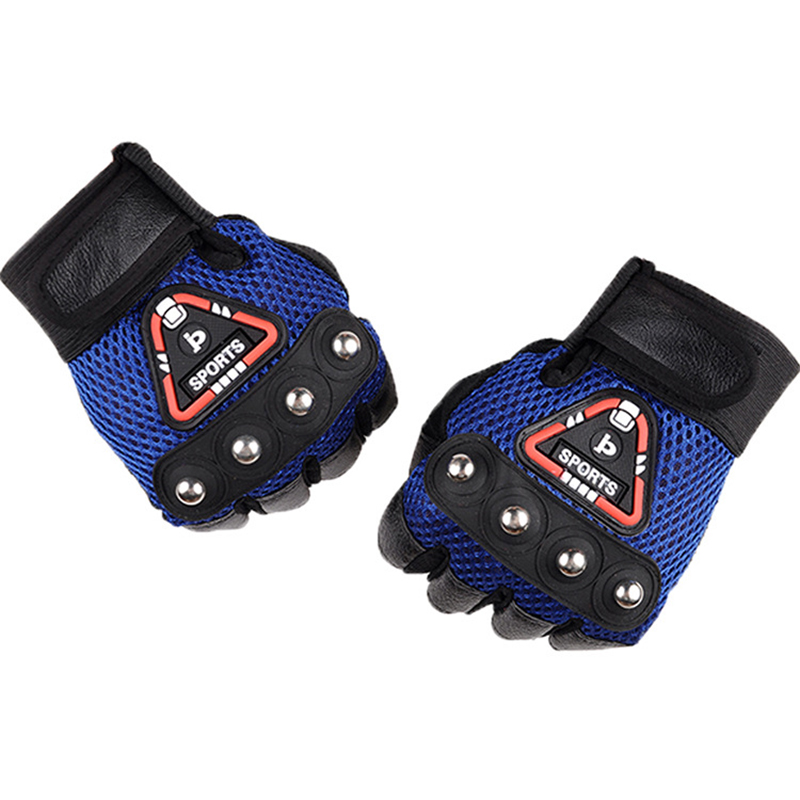 Half-finger gloves Spring and autumn mesh surface breathable non-slip mountain bike bicycle outdoor cycling fitness mittens Item Picture
