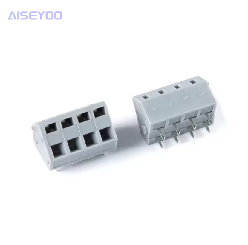 KF243A-5.0-2/3/4/5/6/8P double-row through-hole spring type terminal block pic 4