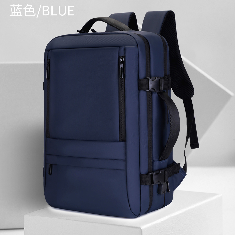 双肩包男高级感出差旅游商务通勤短途旅行包包大容量学生电脑背包 详情图3