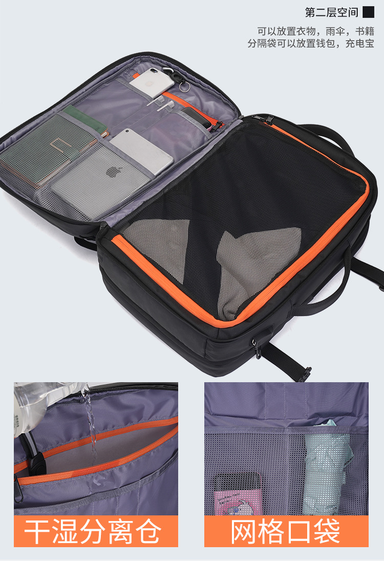 双肩背包实物图