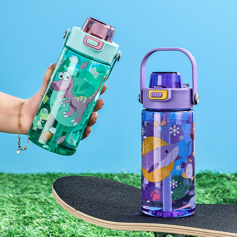 B70-9353TEMU Xiyin Amazon Cross-border Bestseller Children's cartoon portable spout water Cup is a convenient and portable cup details Picture
