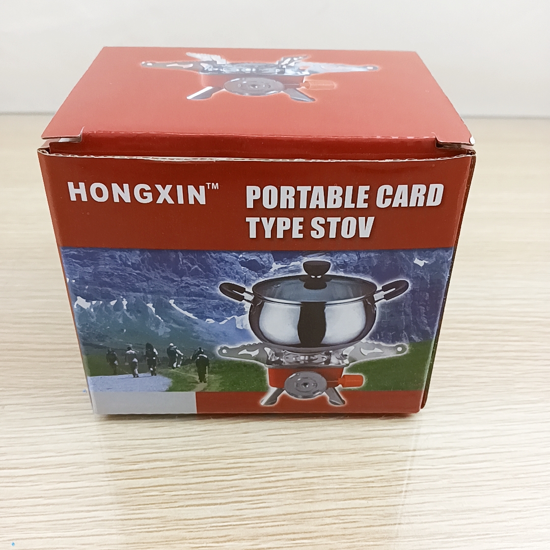 DF68895 Outdoor windproof lotus burner folding gas stove square stove DF TRADINGHOUSE