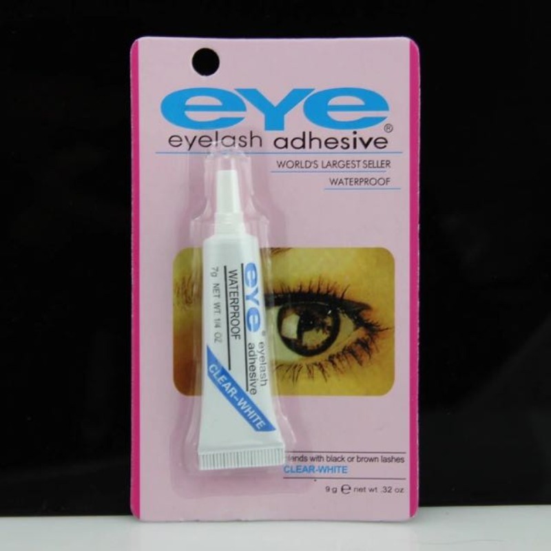eye黑白色假睫毛胶水