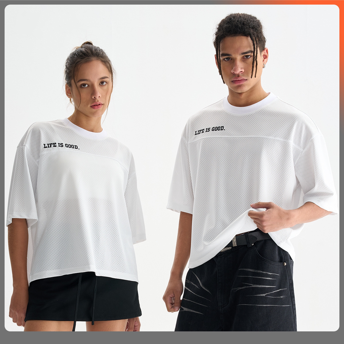versatile breathable heavy-duty round-neck T-shirt
