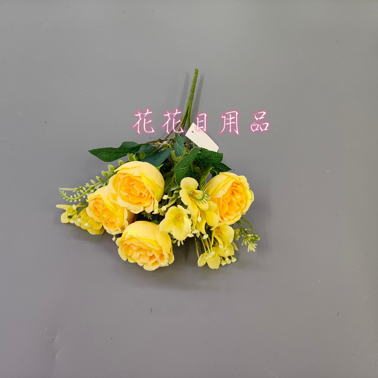 Artificial flower fake flower bonsai single peony flower vase wall hanging and other decorations Item Picture