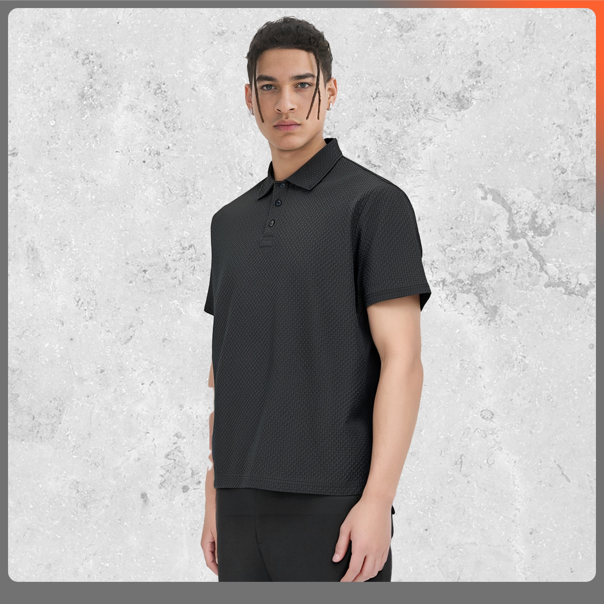 Light and thin breathable texture POLO shirt