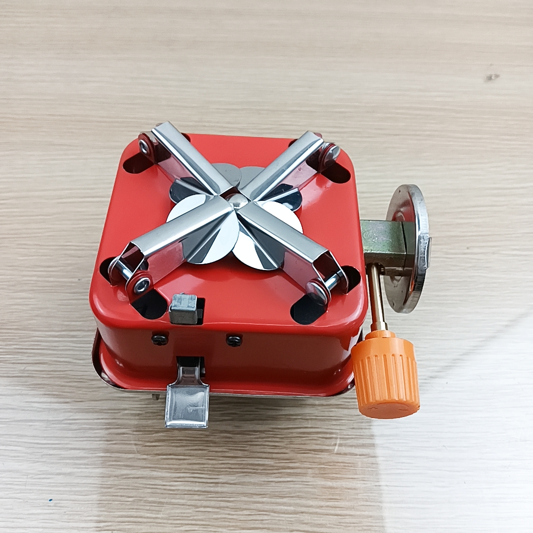 DF68895 Outdoor windproof lotus burner folding gas stove square stove DF TRADINGHOUSE Item Picture