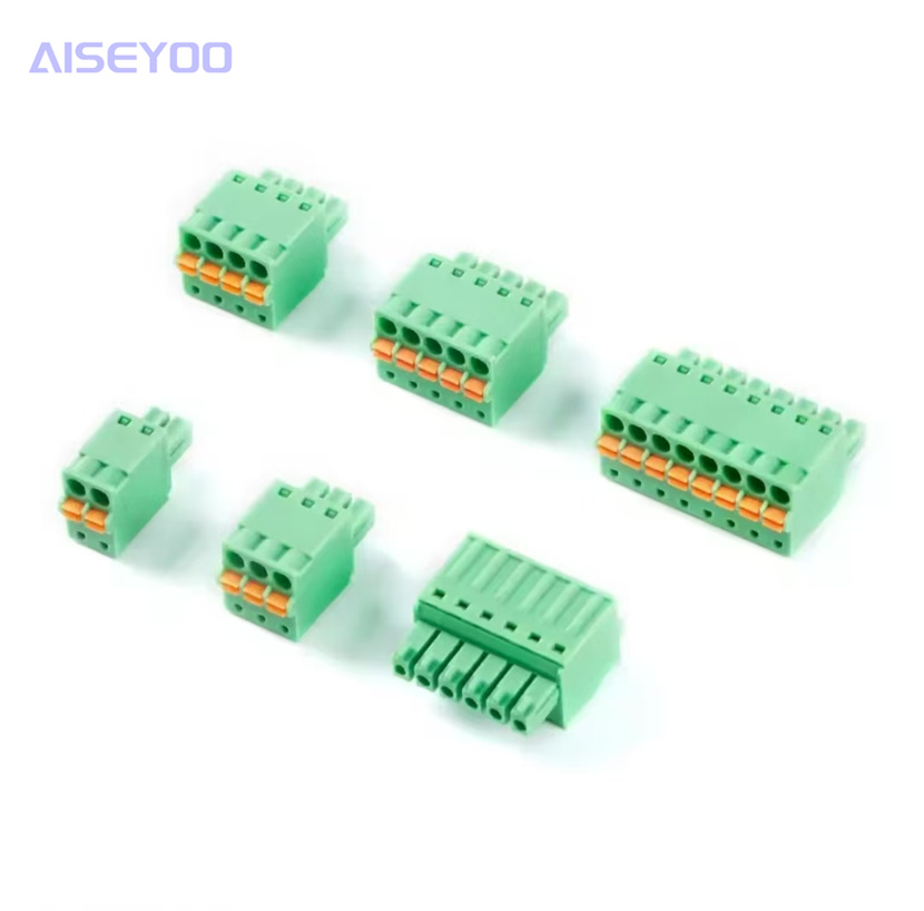 2EDGKD-2.5/3.81/5.08 Plug-in PCB terminal blocks, screw-free wiring plugs 2P, 3P, 4P, 10P