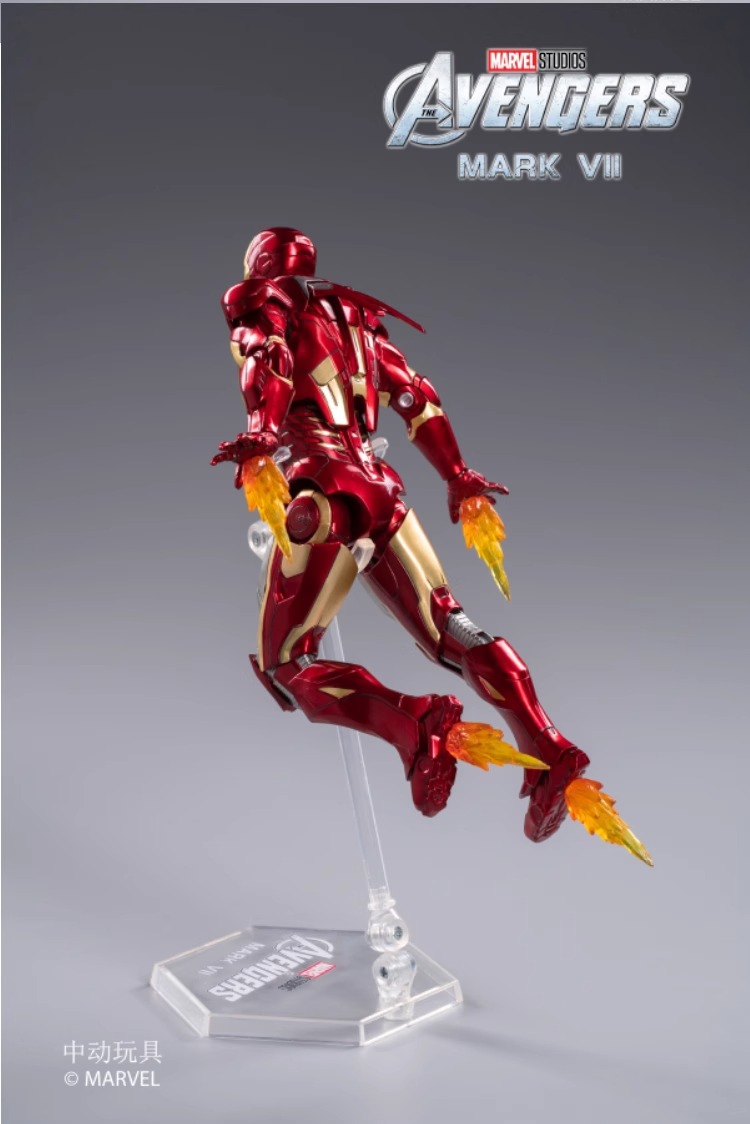 Zhongdong MK7 Iron Man Marvel Avengers 6 Glowing Luxury figurine Spider-Man figurine Gift pic 4