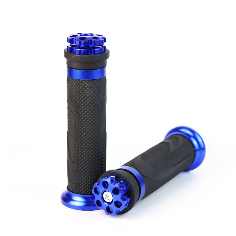 Wholesale of CNC aluminum alloy handlebar covers for motorcycles, rubber handlebars, and universal handlebar covers for electric motorcycles, 22/24MM Item Picture
