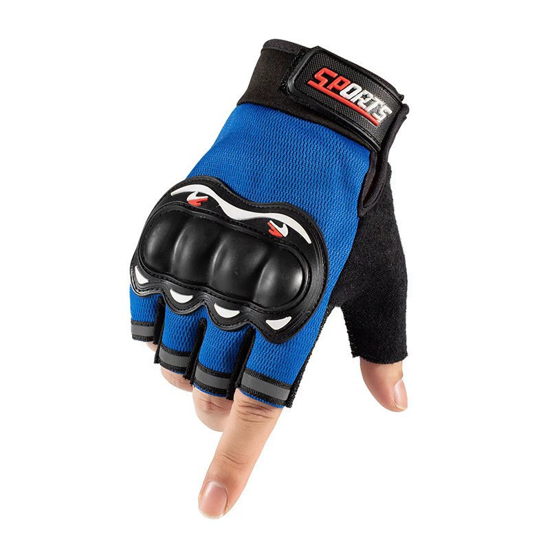 Outdoor cycling motorcycle motorcycle long finger gloves men's anti-slip wear protection racing tactical combat training half finger Item Picture