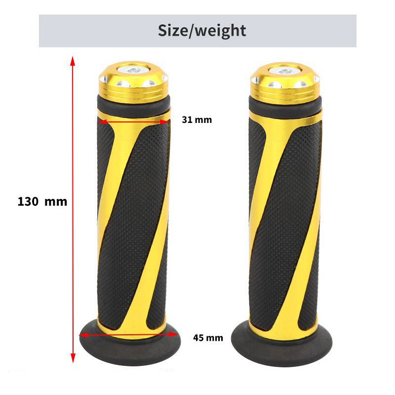 New twill handlebar rubber motorcycle general accessories off-road vehicle aluminum alloy modified handlebar cover general Specification drawing