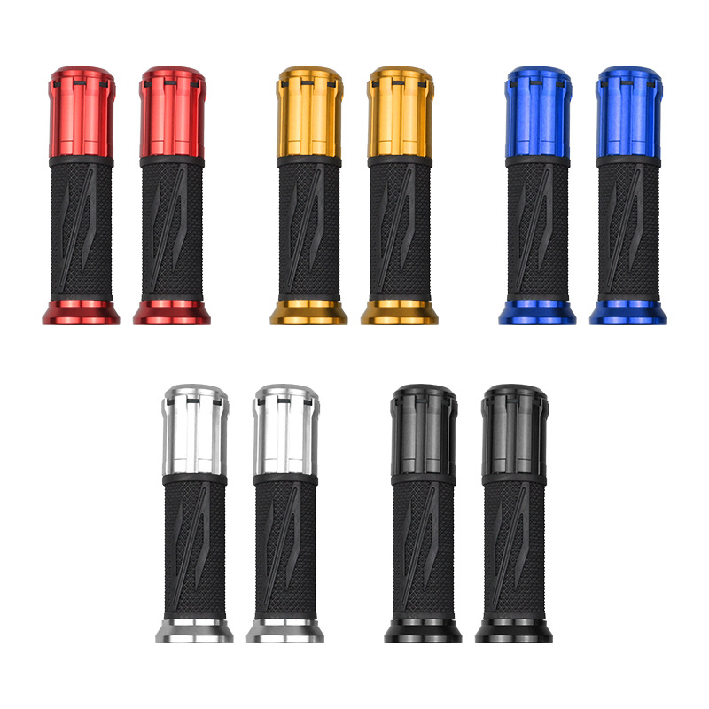 Suvs Universal handle cover Motorcycle Universal Accessories Rubber CNC aluminum alloy head handle glue full figure