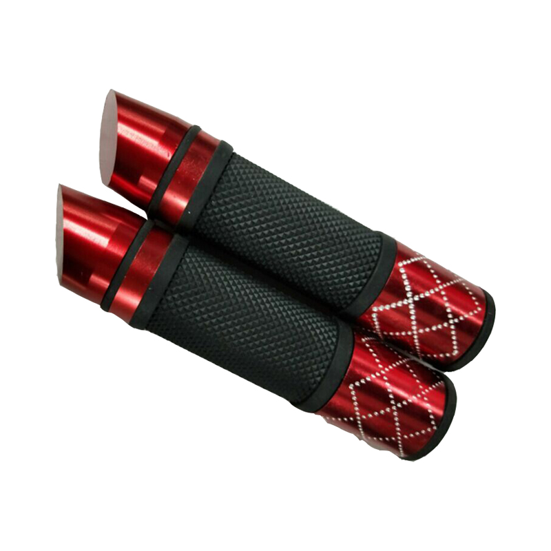 Factory direct sales of slanted diamond-shaped handlebar covers for motorcycles, electric bikes and scooters, universal modification handlebar rubber handlebar covers Item Picture
