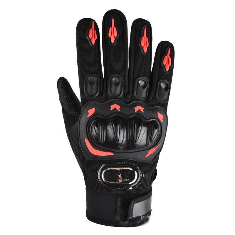 Motorcycle riding long and short gloves Outdoor sports riding anti-slip touch screen driving bicycle motorcycle gloves details Picture