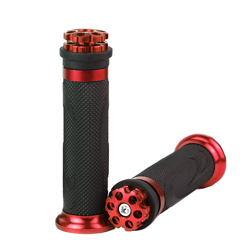 Wholesale of CNC aluminum alloy handlebar covers for motorcycles, rubber handlebars, and universal handlebar covers for electric motorcycles, 22/24MM Application Scenario