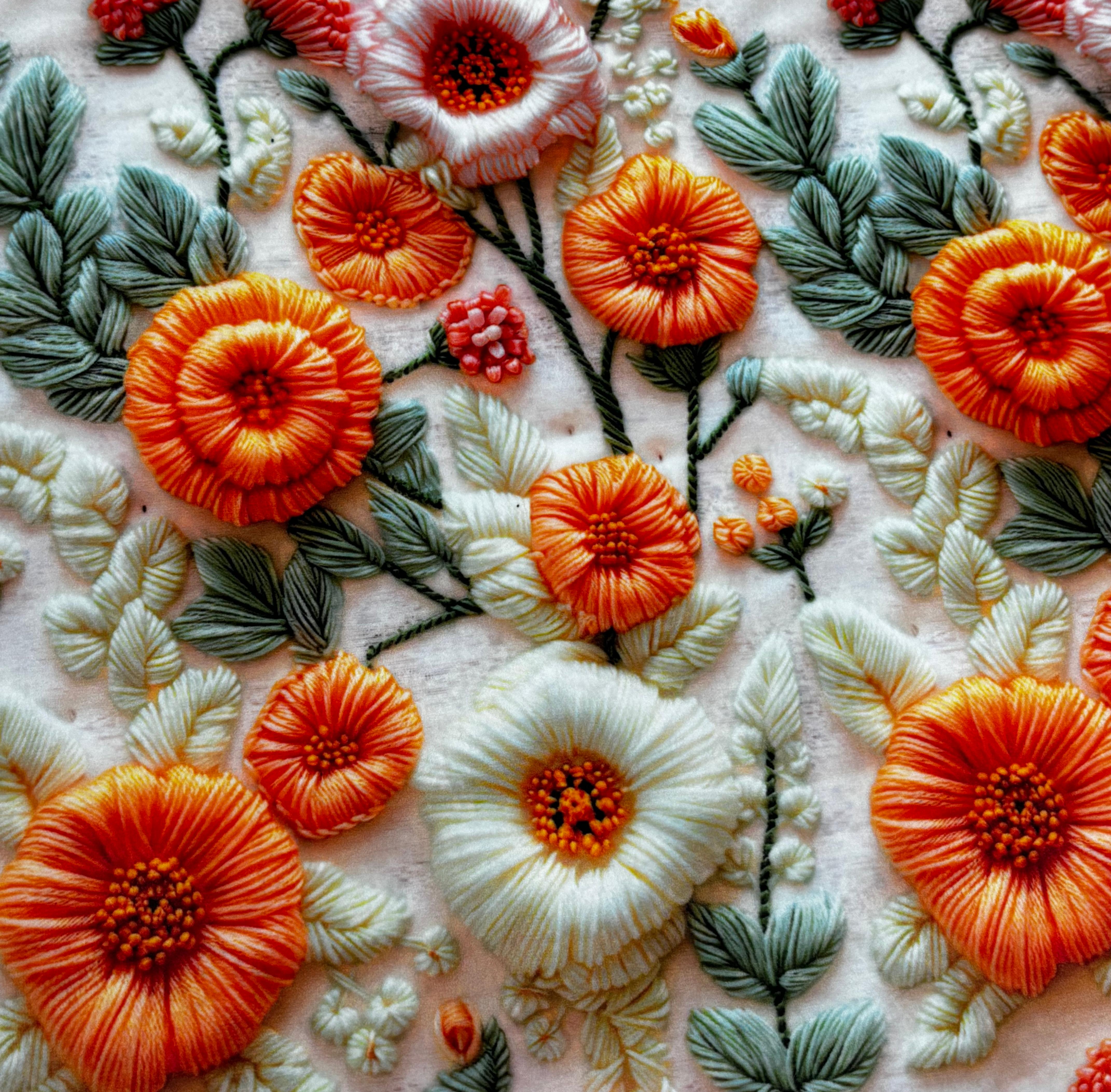 3D stereoscopic imitation embroidery floral printed mouse pads, computer notebook pads, advertising gift pads, blankets, carpets, pillowcases Item Picture
