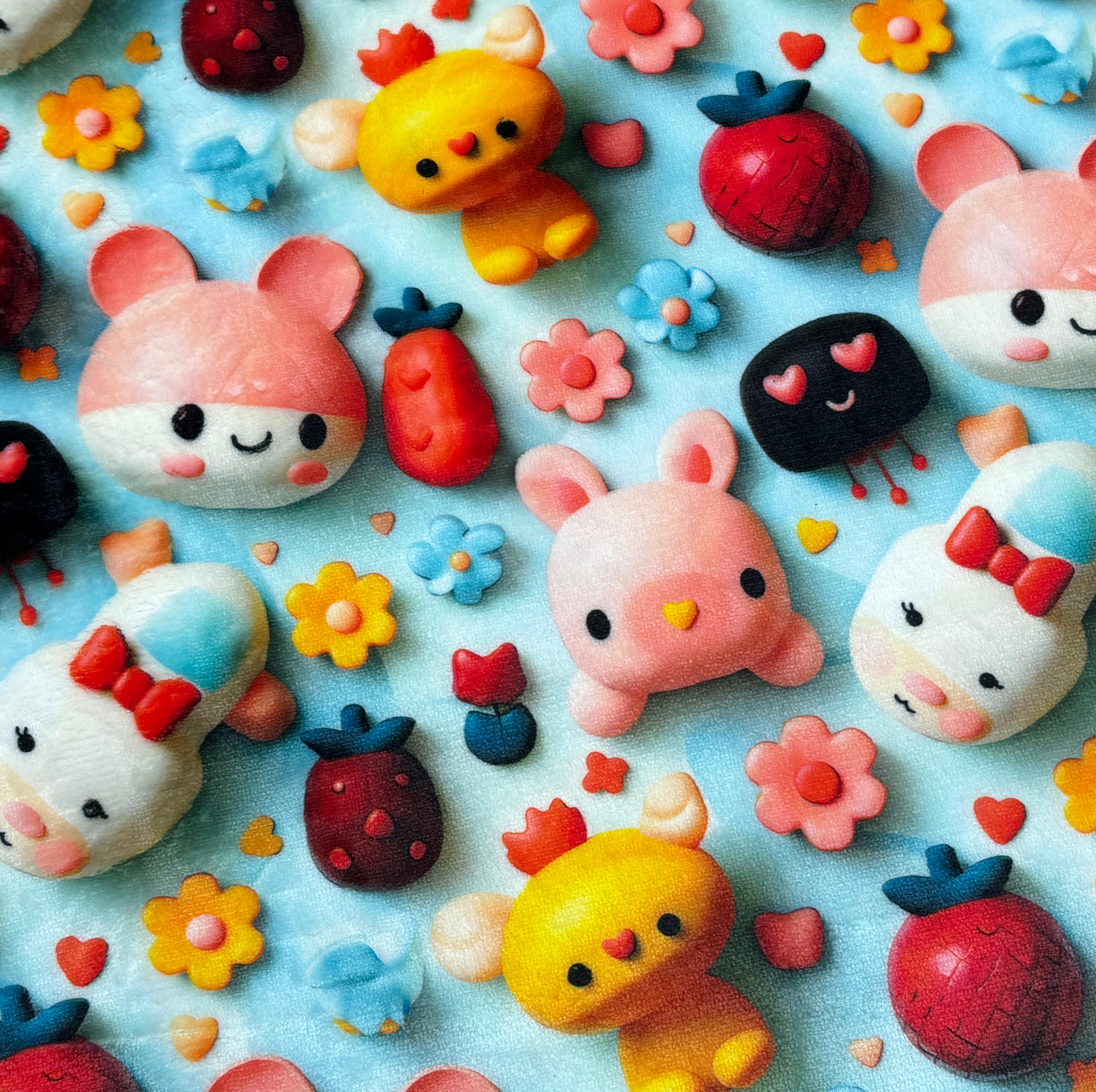 3D stereoscopic imitation embroidery floral printed mouse pads, computer notebook pads, advertising gift pads, blankets, carpets, pillowcases details Picture