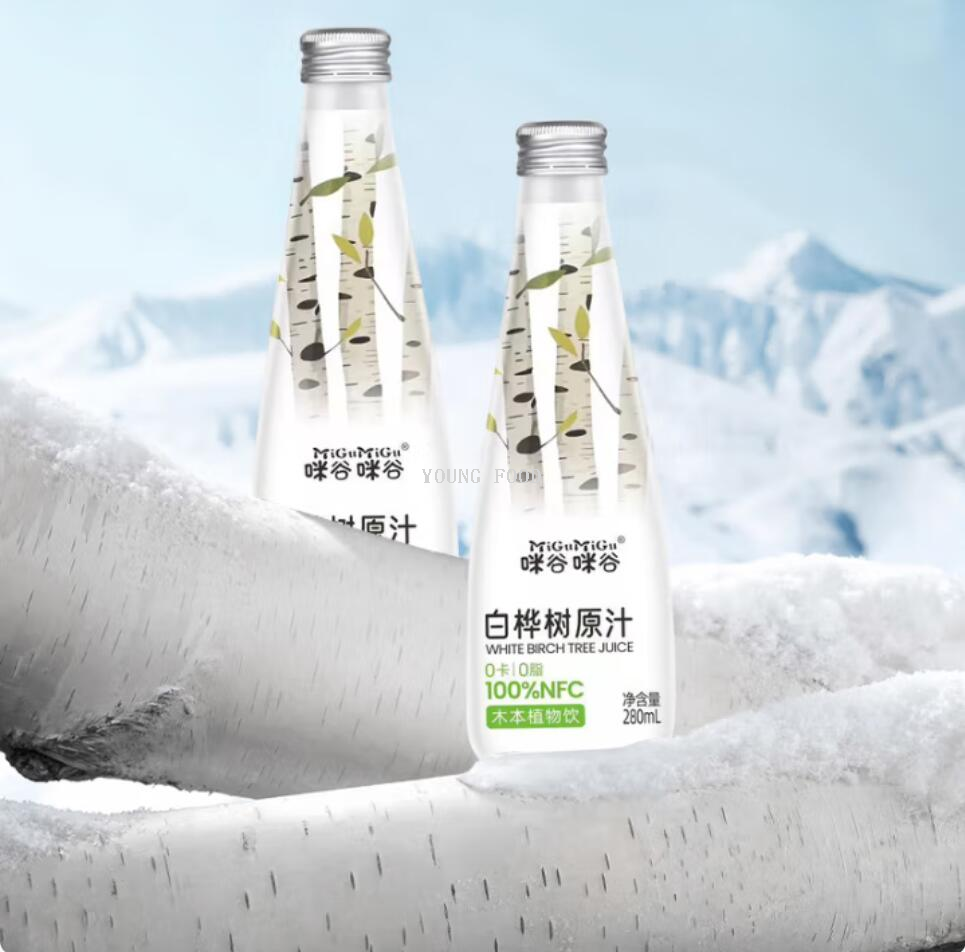 包邮！大兴安岭咪谷白桦树汁280ml 洋芙德YOUNG FOOD休闲零食饮料详情6